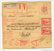 Yugoslavia Kingdom SHS 1928 Sprovodni List - Parcel Card Petrinja - Split Bb151204 - Other & Unclassified