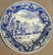 Lot De 3 Assiettes à Dessert Boch "Navire" (Style Delft) Toutes Différentes - Boch (BEL)