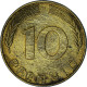 République Fédérale Allemande, 10 Pfennig, 1989, Hambourg, Brass Clad Steel - 10 Pfennig