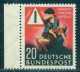 1953 Beware Traffic Accidents!Mother And Injured Child,Germany,162,CV€18/$25,MNH - Unfälle Und Verkehrssicherheit