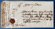 Rarissime Lettre Du 20 Sept 1624 De BAYONNE Avec Fermeture Par Cachet De Cire Et Fil De Soie Par Le Corps Des Courriers - ....-1700: Precursori