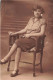 PHOTOGRAPHIE - Portrait - Femme Assise - Carte Postale Ancienne - Photographie