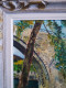 Delcampe - ALAIN Huile Sur Panneau D'isorel "Paysage Au Vieux Pont " école Française XXème Joli Cadre Montparnasse - Huiles