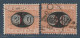 ITALIE - TAXE N°23+24 Obl (1890-91) Surchargés - Portomarken