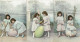 Joyeuses Paques Jolies Petites Filles Series 1233 Complet 6 Cartes N° 1-2-3-4-5-6 - Pasen