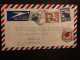 LETTRE Par Avion Pour La FRANCE TP ANIMAUX 4 1/2d OBL.MEC.2 III 1956 CAP TOWN + TP 1d + 1/ + 1/2d OBL.5 MAR 56 - Nouvelle République (1886-1887)