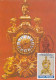 CLOCKS, PLOIESTI CLOCK MUSEUM, LOUIS XIV STYLE, CM, MAXICARD, CARTES MAXIMUM, 1968, ROMANIA - Horloges