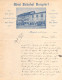 Hôtel Bahnhof Burgdorf Belle Photo Sur Papier Commercial Juin 1904 Besitzer Rud. Imhoof Gute Küche Vorzügliche Weine - Suisse