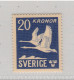 Sweden 1942, Bird, Birds, Swan, 1v, MNH**, Excellent Condition - Zwanen