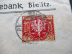 Polen 1922 Firmenumschlag Schlesische Eskomptebank Bielitz Nach Barmen (Wuppertal) Gesendet - Covers & Documents