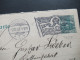 DR Germania GA 1903 Fragekarte Mit Flaggenstempel Mannheim 1 Nach Evingsen In Westfalen Mit K1 Ank. Stempel Evingsen - Briefkaarten