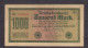 GERMANY - 1922 1000 Mark Circulated Banknote As Scans - 1.000 Mark