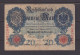 GERMANY - 1908 20 Mark Circulated Banknote As Scans - 20 Mark