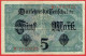 Allemagne - Billet De 5 Mark - 1er Août 1917 - P56a - 5 Mark