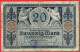 Allemagne - Billet De 20 Mark - 4 Novembre 1915 - P63 - 20 Mark