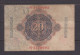 GERMANY - 1914 20 Mark Circulated Banknote As Scans - 20 Mark