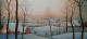 Delcampe - Schilderij Kamiel Gevaert Winterlandschap Jaren '80 - Huiles