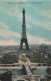 FRANCE - Paris - La Tour Eiffel - Colorisé - Carte Postale Ancienne - Plätze