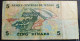 Banconota 5 Dinari 1993 Tunisia - Tunisie