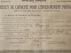 BREVET ENSEIGNEMENT INSTITUTRICE GISELE PAYRE NEE A LAROQUE DES ALBERES EN 1922 PYRENEES ORIENTALES - Cartes Géographiques