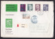 Liechtenstein: Registered Cover To Germany, 1973, 5 Stamps, Steinway, De Cock, Diena, Cancel Customs Control (damaged) - Covers & Documents