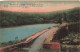 BELGIQUE - Gileppe - Barrage De La Gileppe - Le Pont - Le Lion Et Le Lac - Colorisé - Carte Postale Ancienne - Gileppe (Barrage)