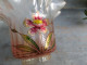 Delcampe - Tulipe Lampe à Pétrole Verre Émaillé Décor De Fleurs Et Dorure - Luminaires & Lustres