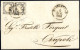 Cover 1861, Lettera Da Barletta Il 6.7. Affrancata Con Coppia 1 Grano Nero Con Tracce Di Filetto Lungo Il Bordo Superior - Nápoles