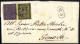 Cover 1855, Lettera Da Parma Del 27.11. Per Genova Con Affrancatura Bicolore Per 30 C. Con 5 C. Giallo Del Bordo Di Fogl - Parma