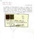 Cover 1855, Lettera Da Parma Del 27.11. Per Genova Con Affrancatura Bicolore Per 30 C. Con 5 C. Giallo Del Bordo Di Fogl - Parme