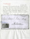 Cover 1855, Lettera Da Piacenza Del 19.4 Per Milano Affrancata Mista 10 C Bianco E 5 C. Giallo Chiarissimo, Cert. Albert - Parme