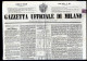 Cover 1857, Giornale "Gazzetta Ufficiale Di Milano" Affrancato Con 6 C. Rosa Vivo Annullato Con Bollo Muto A "losanga" D - Parme