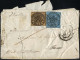 Cover 1854/58, Cinque Lettere Affrancate Per 3, 5, 10 (3+7) E 12 (6+6) Bajocchi, Tre Per Roma E Due Per Lucerna, Qualità - Etats Pontificaux