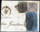 Piece 1861, Frammento Da Roma Il 3.1 Affrancato Con 6 B. Grigio Azzurrastro, Coppia 7 B. Azzurro Con Interspazio Di Grup - Estados Pontificados