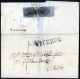 Cover "Bolsena", SD Rosso Inedito, Lettera In Porto Assegnato Per Viterbo Affrancata Con Coppia ½ B.grigio Sul Verso, Ce - Papal States