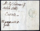 Cover 1819/25, "Cavallini", Cinque Lettere, Due Con Effigie In Azzuuro (non Leggibile 25 C.) Tre Con Impressione A Secco - Sardinien