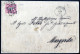 Cover 1853, Lettera Da Torino 6 MAR.53 Per Margarita Con C.40 Rosa Carminio Prima Emissione (3 Cat. 45000) Margini Da Su - Sardinien