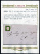 Cover 1855, Circolare Da Torino Il 19.7 Per Genova Affrancata Con 5 C. Verde Azzurro Isolato, Firmata AD E Bolaffi, Cert - Sardaigne