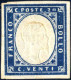 * 1855, IV Em. 20 Cent. Cobalto Verdastro Scuro, II Tavola, Tiratura Del 1861, Molto Ben Marginato, Nuovo Con Piena Gomm - Sardinien