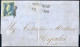 Cover 1859, Lettera Del 19.5.1859 Da Messina A Cefalù, Affrancata Con 2 Grana Azzurro Oltremare, II Tavola, Carta Di Nap - Sicilia