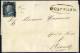 Cover 1859, Lettera Del 1859 Da Catania A Pozzallo, Affrancata Con 2 Grana Azzurro Smorto, II Tavola, Carta Di Napoli, P - Sicile