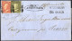 Cover 1859, Assicurata Del 31.12.1859 Da Messina A Castrogiovanni Per Piazza, Affrancata Con 1 Grano Olivo Gristastro, I - Sicile