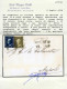 Cover 1859, Lettera Del 16.4.1859 Da Messina A Napoli, Affrancata Con 1 Grano Bruno Oliva, II Tavola, Carta Di Napoli +  - Sicilië