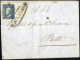 Cover MILAZZO, Ovale C.f. Su Lettera Completa Del Testo Del 24.2.1859 Per Patti, Affrancata Con 2 Grana Azzurro Oltremar - Sizilien