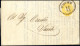 Cover 1865, Lettera Stampe Da Udine Il 12.12 Per Sacile Affrancata Con 2 Soldi Giallo Dent. 14, Isolato, Sass. 36 / 1000 - Lombardo-Veneto