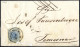 Cover "Grossschenk", Sb-R (Müller 70 Punkte), Brief Vom 3.8.1858 Nach Temesvar Frankiert Mit 9 Kr. Blau Type IIIb MP, At - Other & Unclassified