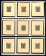 (*) 1879, Erste Ausgabe Als Schwarzen Probedrucke Auf Gelblichem Kartonpapier In Kleinbogenformat, Ohne Gummierung, Selt - Autres & Non Classés