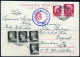 Cover 1944, Luftpostbrief Der "Ala Littoria" Vom 5.9.1944 Von Cattaro-Kotor Nach Zagreb, Frankiert Mit Zwei Paaren Mit R - Bezetting 1938-45