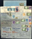 Cover 1938, 10 Flugpostbriefe (9 Davon Eingeschrieben) Alle Unter Anderem Frankiert Mit Den Werten Zu 5000 R (9) Und 100 - Other & Unclassified