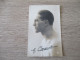 CPA PHOTO BOXEUR PROFIL GEORGES CARPENTIER DEDICACE - Boxe